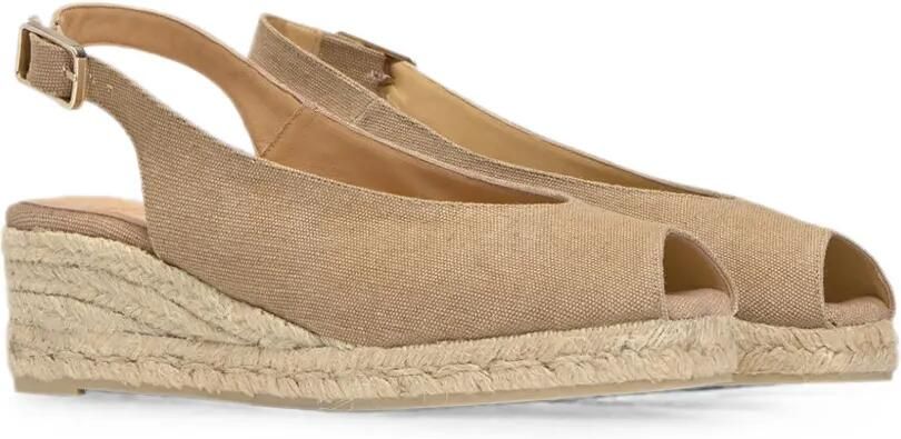 Castañer Diana sandalen met sleehak Bruin - Foto 4