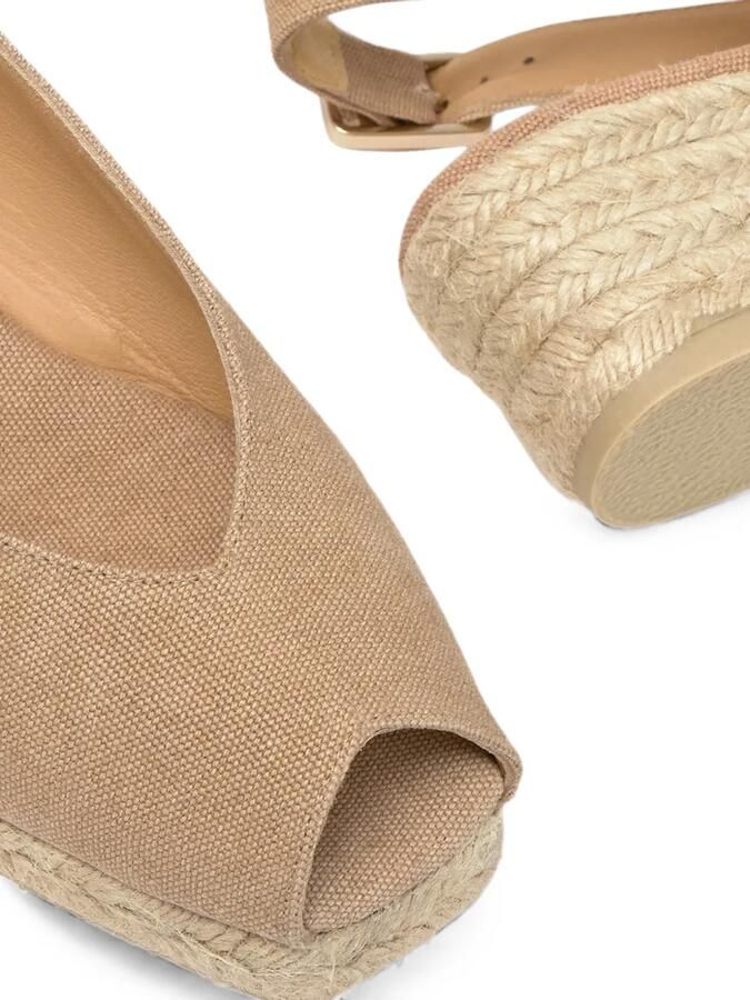 Castañer Diana sandalen met sleehak Bruin - Foto 3