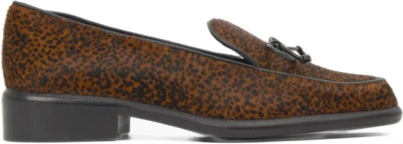 Castañer Elisa animal-print loafers Bruin