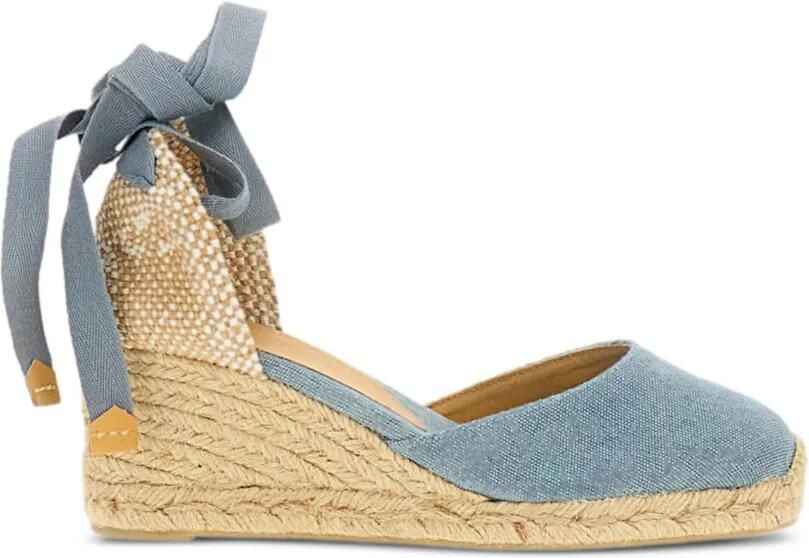 Castañer Espadrilles met enkelband Blauw