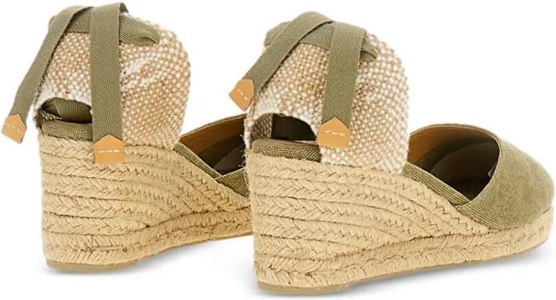 Castañer Espadrilles met enkelband Groen - Foto 4