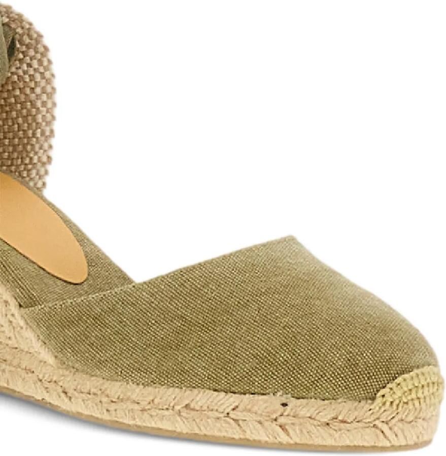 Castañer Espadrilles met enkelband Groen - Foto 2