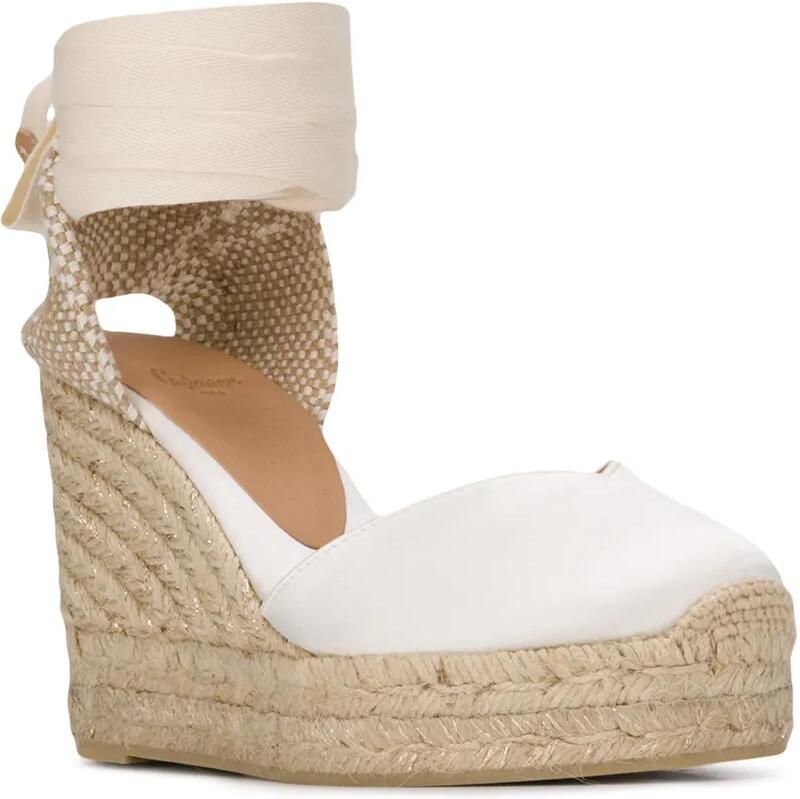 Castañer Espadrilles met sleehak Wit - Foto 3