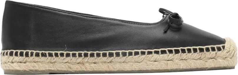 Castañer Espadrilles met strikdetail Zwart