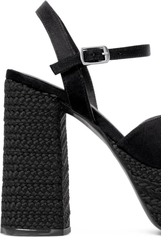 Castañer Fede gevlochten sandalen met plateauzool Zwart - Foto 2