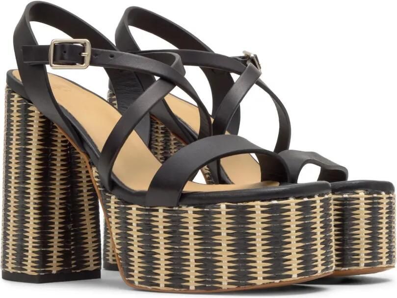 Castañer Felisa sandalen met plateauzool Zwart - Foto 4