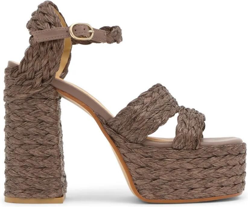 Castañer Fresa sandalen met plateauzool Bruin