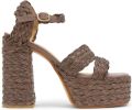 Castañer Fresa sandalen met plateauzool Bruin - Bruin