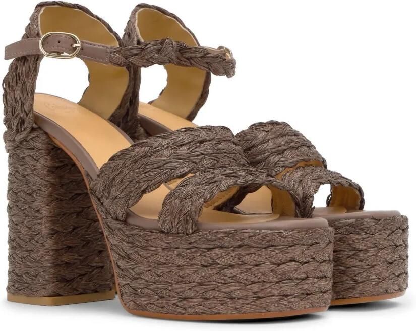 Castañer Fresa sandalen met plateauzool Bruin - Foto 4