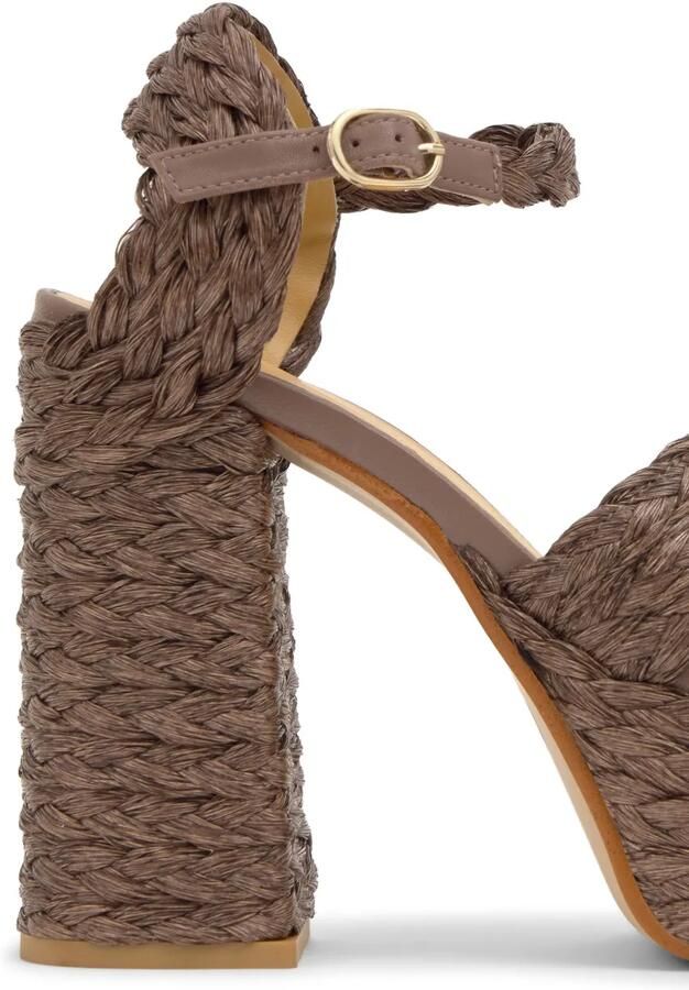 Castañer Fresa sandalen met plateauzool Bruin - Foto 3