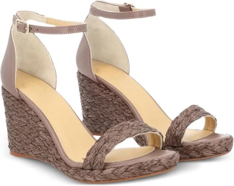 Castañer Gevlochten espadrilles Bruin - Foto 4