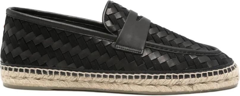Castañer Geweven penny espadrilles Zwart