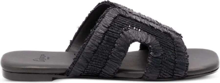 Castañer Geweven sandalen Zwart