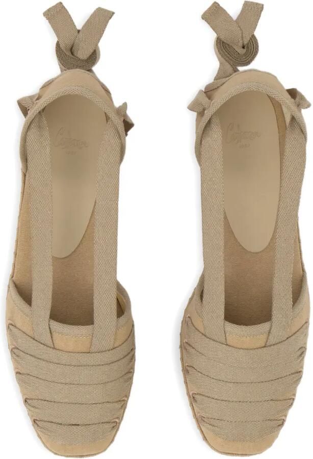 Castañer Glen espadrilles met striksluiting Beige - Foto 4