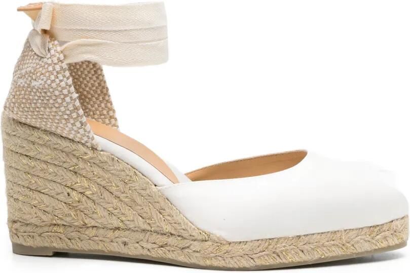 Castañer Joyce espadrilles met gestrikte bandjes Wit