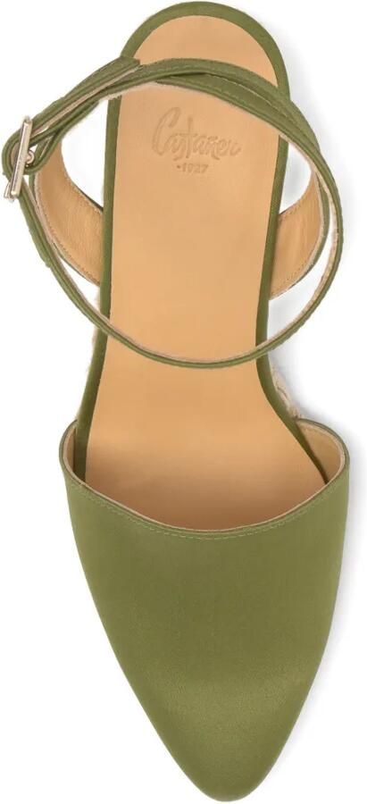 Castañer Judi espadrilles met sleehak Groen - Foto 4
