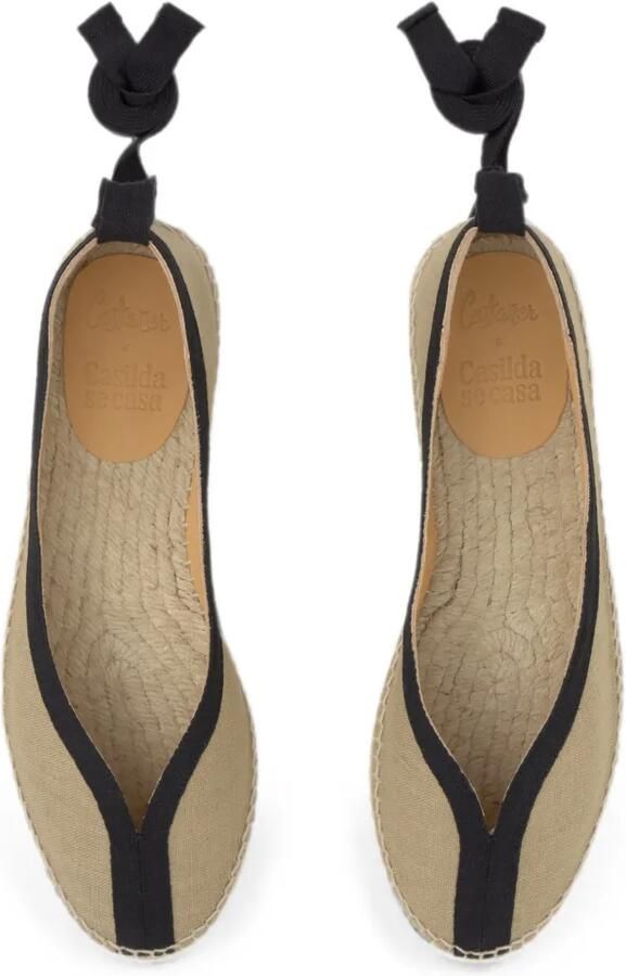 Castañer Kanu ballerina's met striksluiting Beige - Foto 3