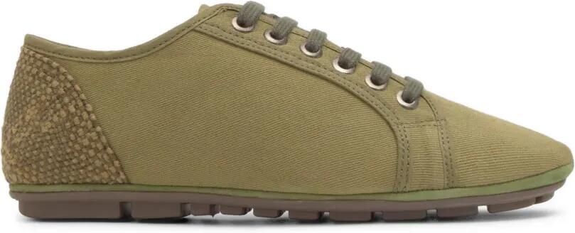 Castañer Lexi sneakers met jute hak Groen