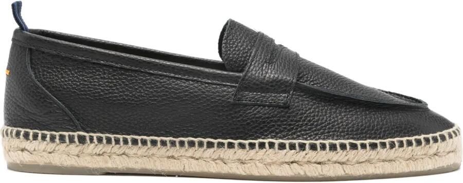 Castañer Nacho espadrilles met penny slot Zwart
