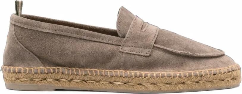 Castañer Nacho whipstitch penny espadrilles Grijs