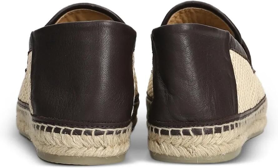 Castañer Norris geweven espadrilles met leren afwerking Beige - Foto 2