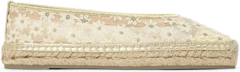 Castañer Paoli espadrilles met geborduurde bloemen Beige