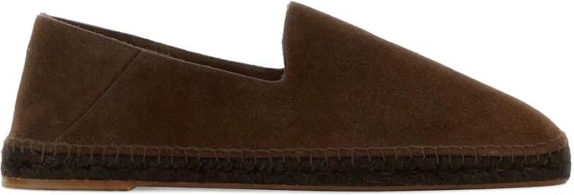 Castañer Peter suède espadrilles met ronde neus Bruin