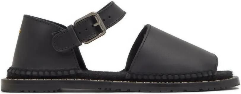 Castañer Polly leren sandalen Zwart