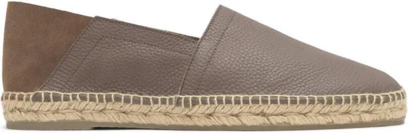 Castañer Polo leren espadrilles Bruin