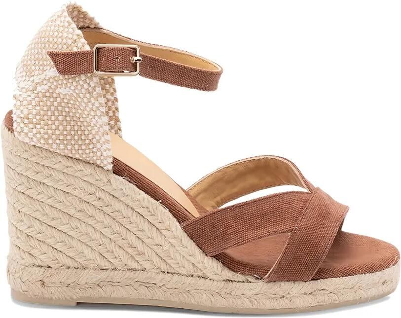 Castañer Pumps met open neus en sleehak Bruin