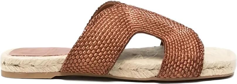 Castañer Pura geweven sandalen Bruin