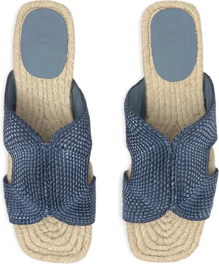 Castañer Pura 298 espadrilles met geweven bandje Blauw - Foto 2