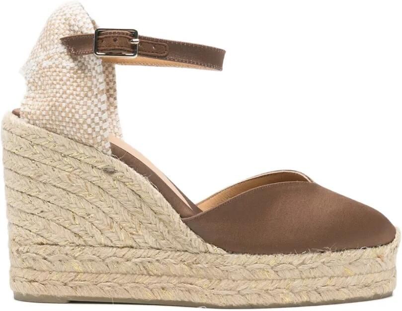 Castañer Sandalen met enkelband Bruin