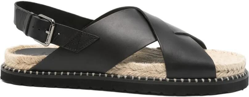 Castañer Slingback sandalen met gekruiste bandjes Zwart
