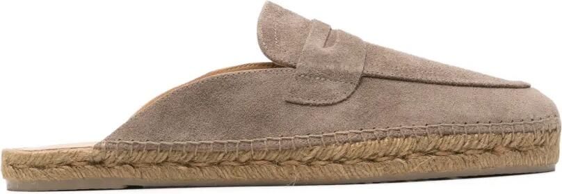 Castañer Suède espadrilles Bruin