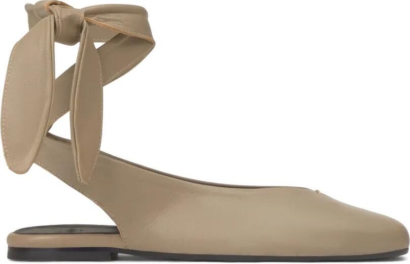 Castañer Sybil ballerina's met striksluiting Beige