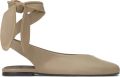 Castañer Sybil ballerina's met striksluiting Beige - Beige