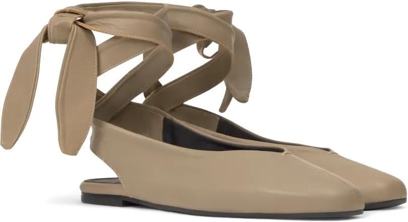 Castañer Sybil ballerina's met striksluiting Beige - Foto 5