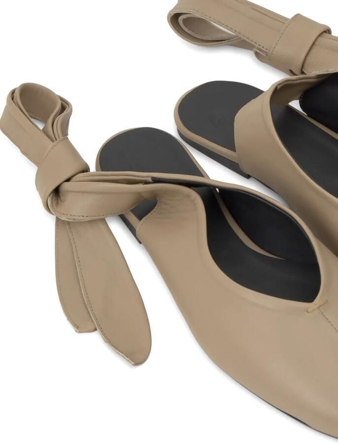 Castañer Sybil ballerina's met striksluiting Beige - Foto 3