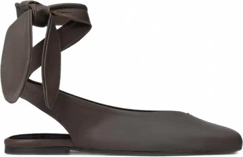 Castañer Sybil ballerina's met striksluiting Bruin