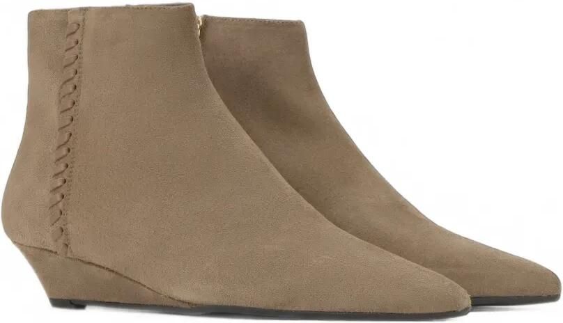 Castañer Tina enkellaarzen met sleehak Beige
