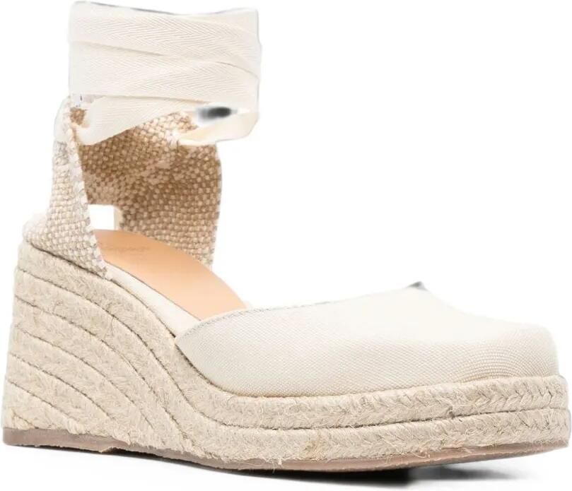 Castañer Tina wedge sandals Beige - Foto 3