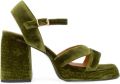Castañer Vero fluwelen sandalen Groen - Groen