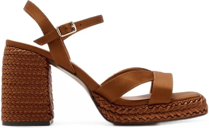 Castañer Viena sandalen met gekruiste bandjes Bruin