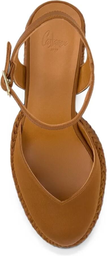 Castañer Vilnia pumps met gevlochten hak Bruin - Foto 3