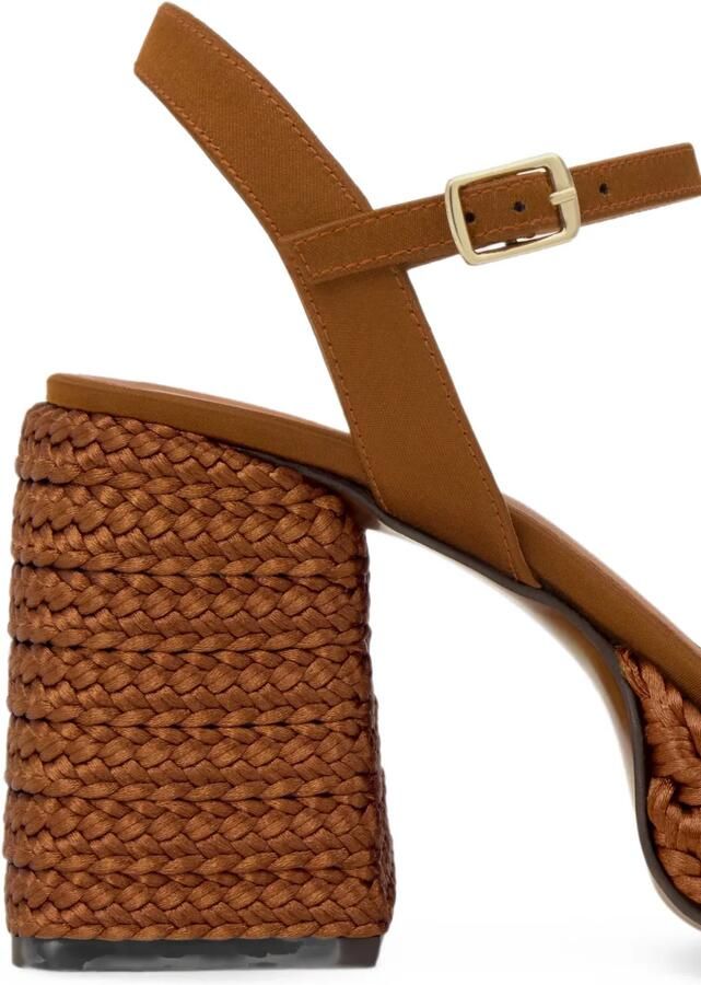 Castañer Vilnia pumps met gevlochten hak Bruin - Foto 2