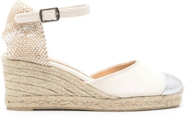 Castañer Caya espadrilles met glitter Beige