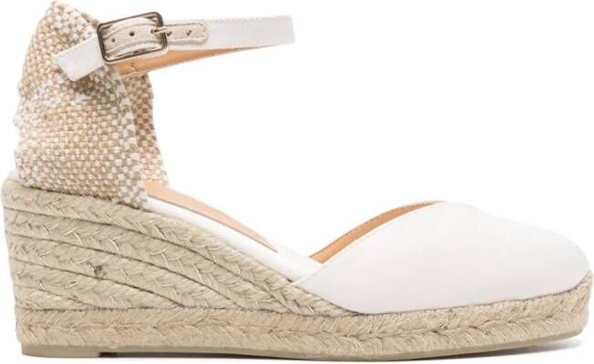 Castañer Chiara espadrilles met sleehak Wit