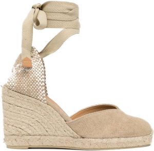 Castañer Chiara sandalen met sleehak Bruin