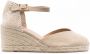 Castañer Chiarita espadrilles met sleehak Beige - Thumbnail 1